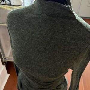 H&M Olive Green Heather Long Sleeve Turtleneck- Size Small